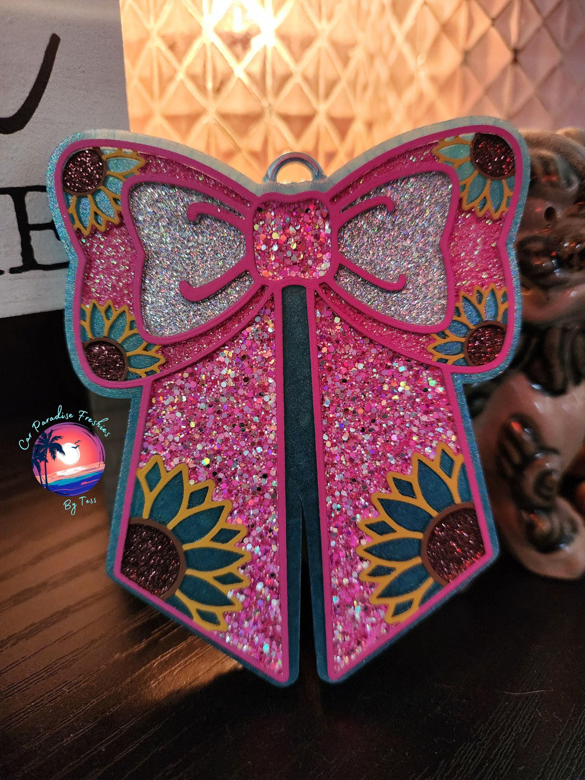 Sunflower Bow Freshie Mold, Flower Silicone Molds, Beginner Freshie Molds, Bestselling freshie molds, popular freshie molds