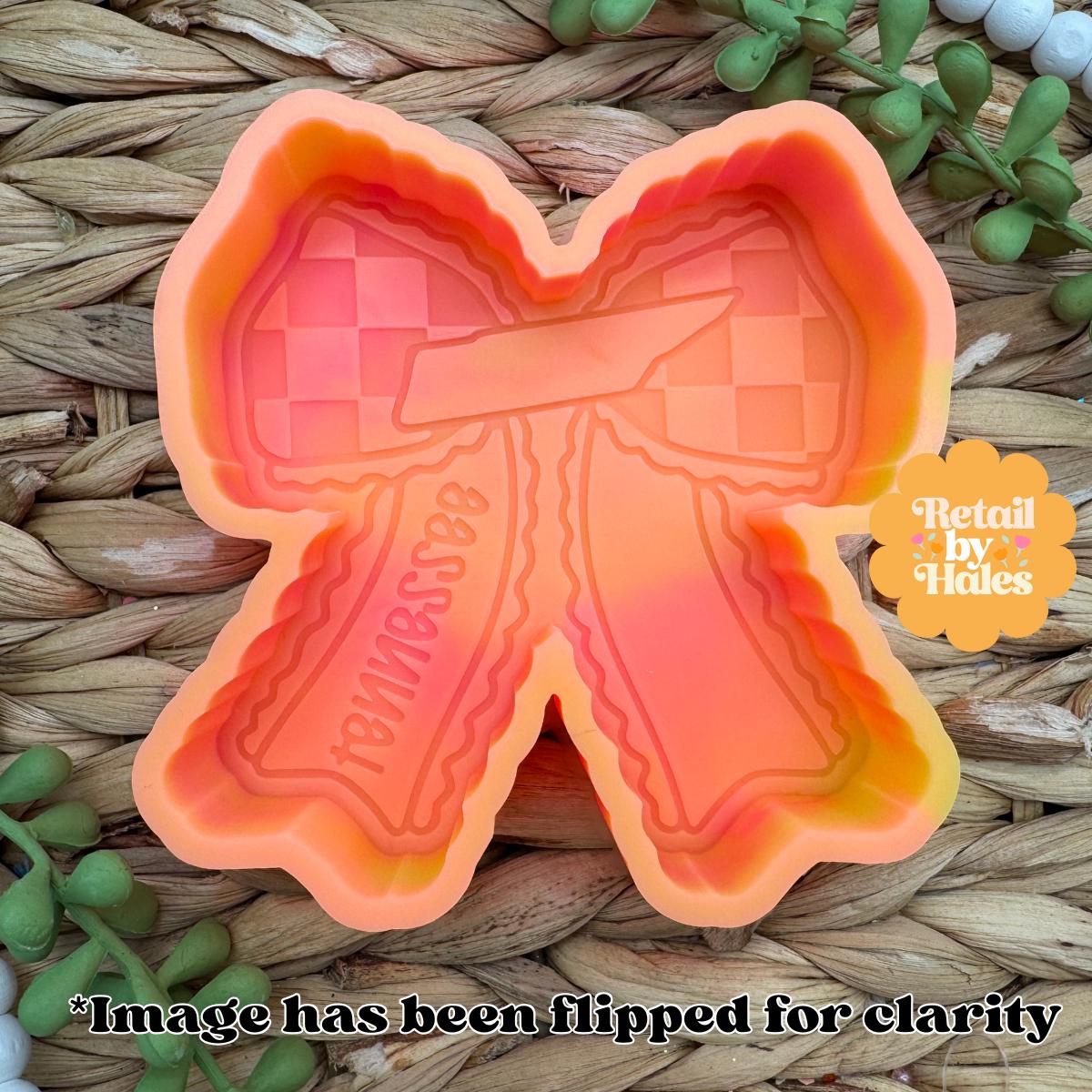 Tennessee Bow Freshie Mold, Home State Freshie Molds, USA Freshie Molds, Beginner Aroma Bead Molds, Tennessee State Freshie Mold