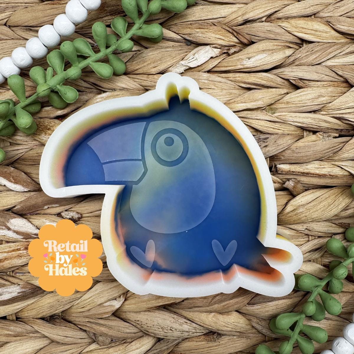 Toucan Freshie Mold, Animal Freshie Mold for animal lovers, Toucan bath bomb mold, for wax melts, Toucan soap mold, Simple Freshie molds