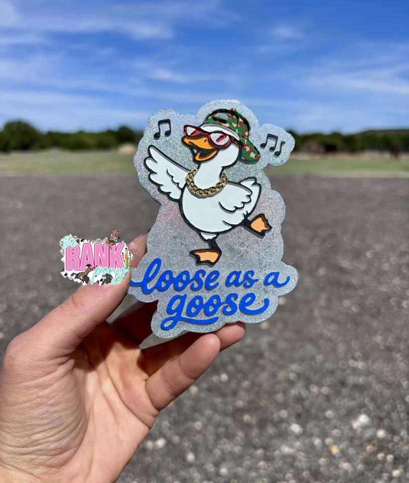 Loose as a Goose Freshie Mold, Dancing Goose Freshie Molds, Year Round Freshie Mold, Silicone Mold for Soap, Wax Melt Freshie Mold