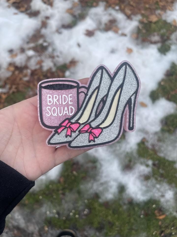 Bride Squad Freshie Mold, freshie making supplies, bridesmaid wedding freshie mold