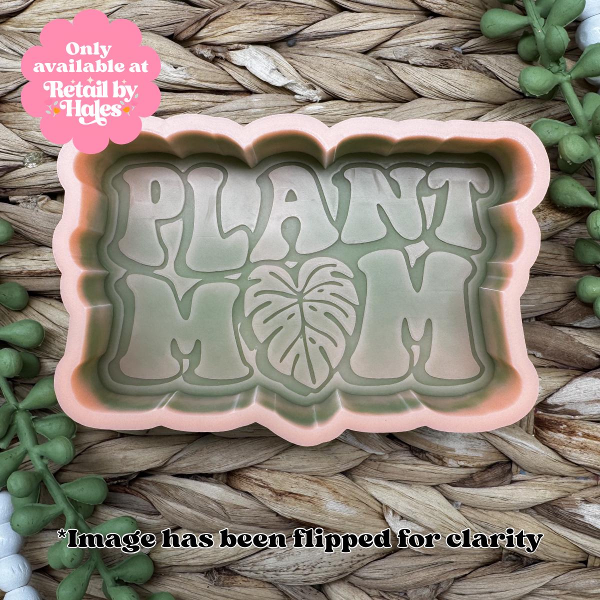 Plant Mom Freshie Mold, plant freshie molds, plant silicone mold, succulent freshie design, plant mom soap mold, plant mom wax mold