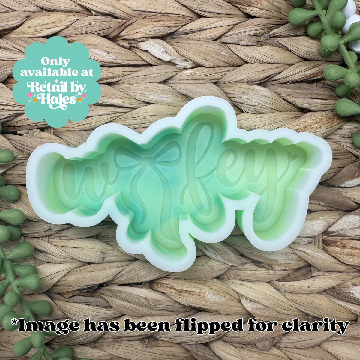 Wifey with Bow Freshie Mold, wifey Freshie mold, wife freshie, mother's day freshie mold, simple freshie mold, beginner freshie