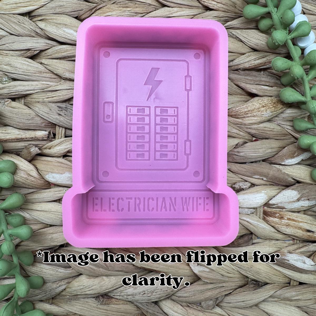Electrician Wife Freshie Mold, Blue collar wife Wax Melt Mold, electrician freshie mold, electrician wife wax mold