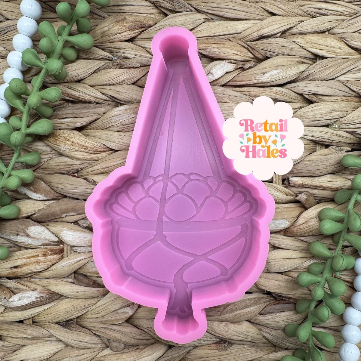Hanging Plant Freshie Mold, freshie making supplies, plant freshie molds, desert silicone mold, succulent freshie design, high quality molds