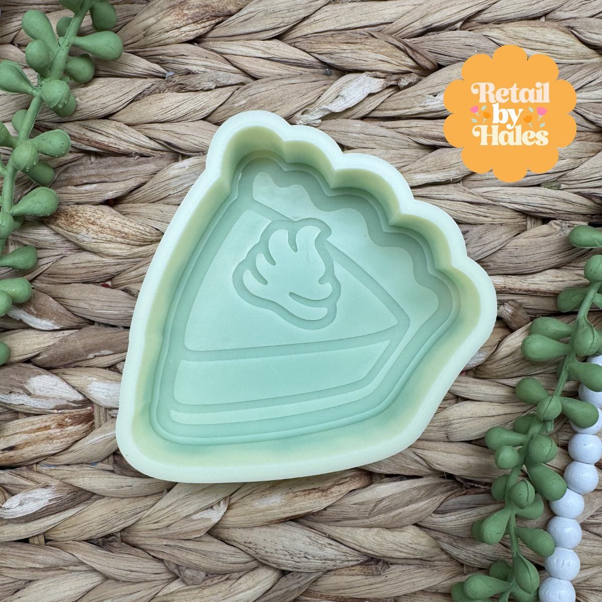 Pumpkin Pie Slice Freshie Mold, Freshie Mold, Fall Freshie Mold, Silicone Mold, cozy freshie molds, cute fall mold, Pumpkin Pie Mold