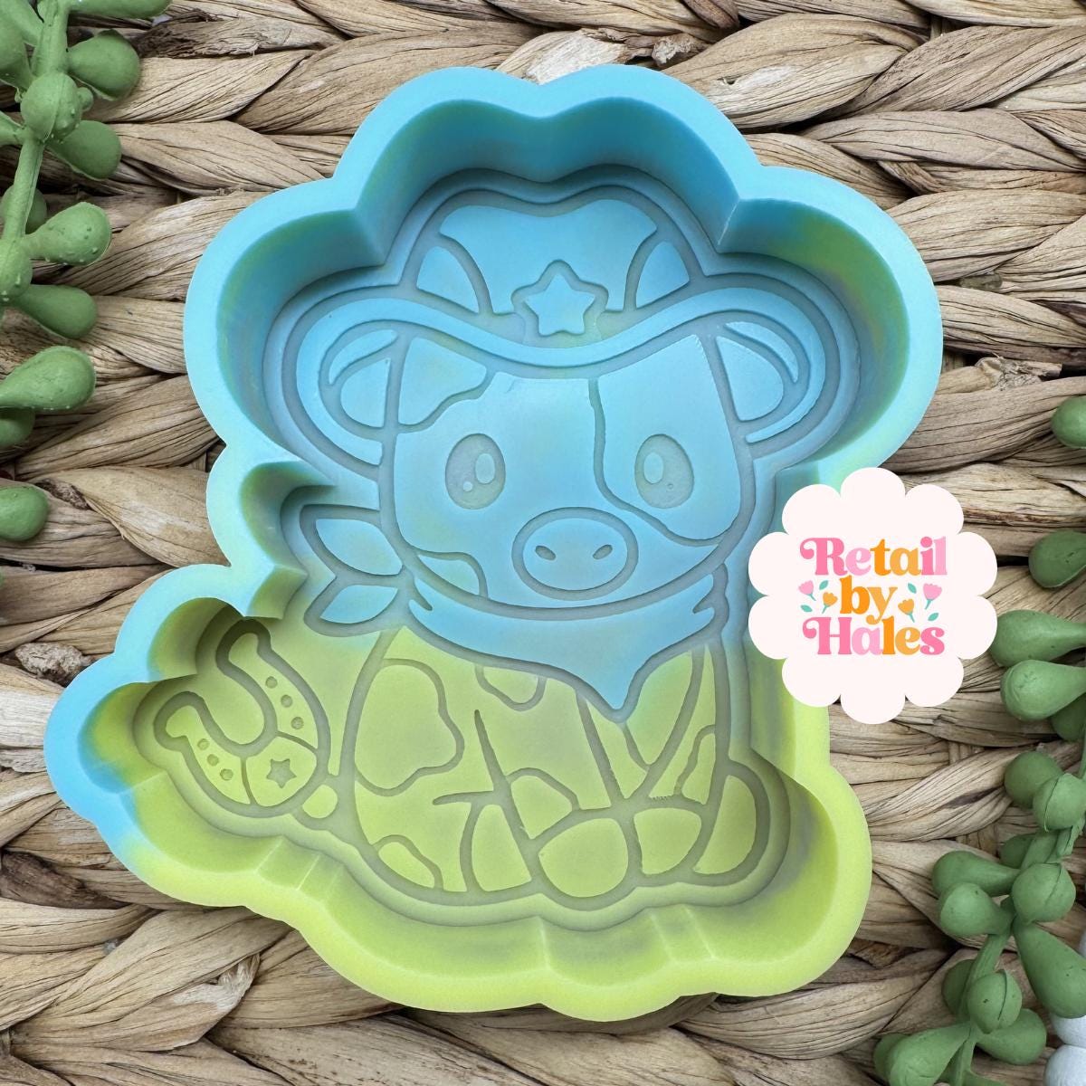 Cowboy Cow Freshie Mold, Western Freshie Molds for Men, Bestselling guy freshie molds, popular silicone molds for husbands, country freshie