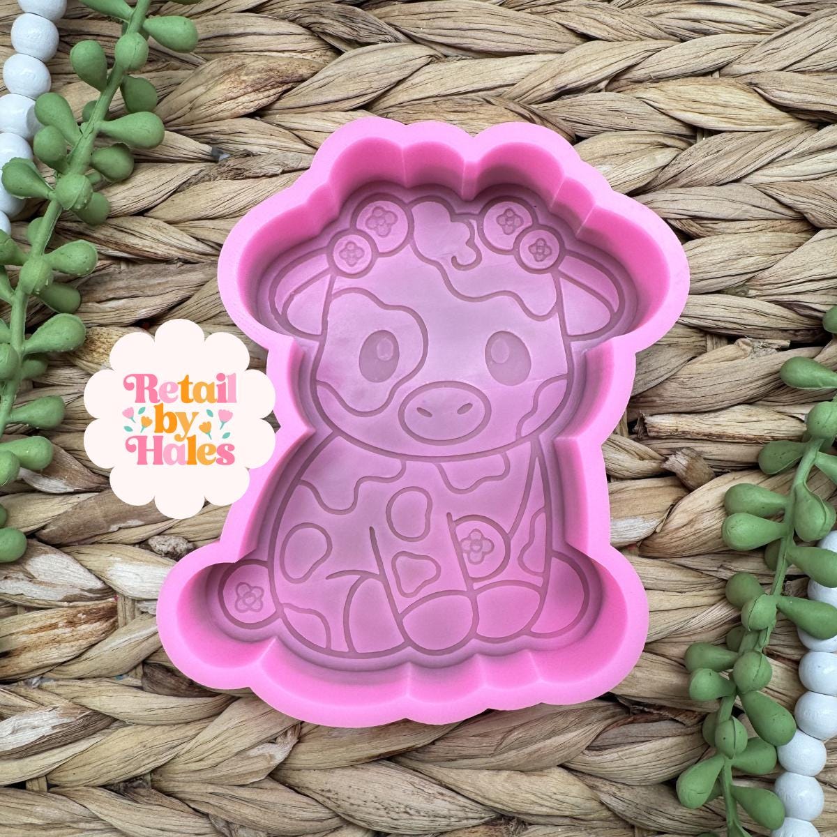 Blueberry Cow Freshie Mold, western freshie molds, blueberry freshie mold, fruit freshie mold, summer freshie mold, western soap mold
