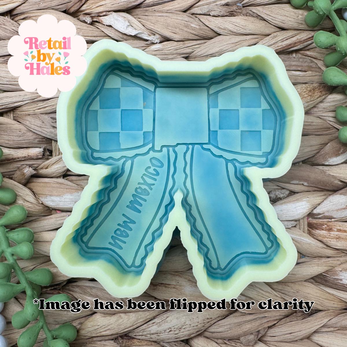 New Mexico Bow Freshie Mold, Home State Freshie Molds, USA Freshie Molds, Beginner Aroma Bead Molds, New Mexico State Freshie Mold