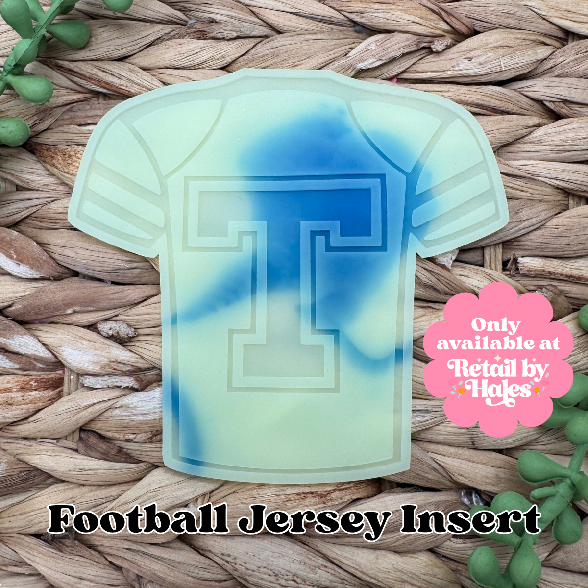 T Varsity Letter Football Jersey Insert Freshie Mold