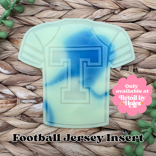T Varsity Letter Football Jersey Insert Freshie Mold