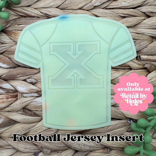 X Varsity Letter Football Jersey Insert Freshie Mold