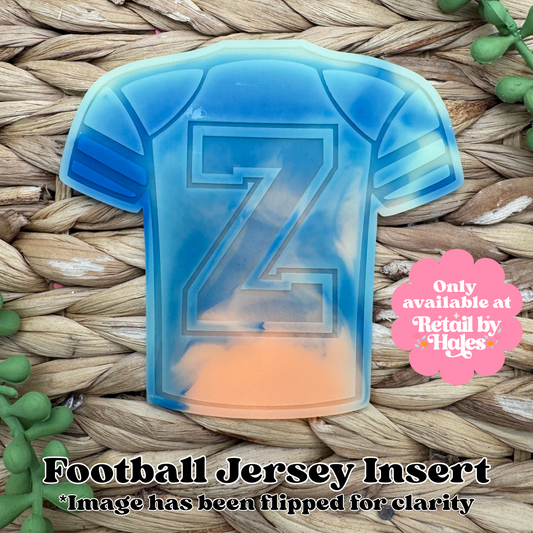 Z Varsity Letter Football Jersey Insert Freshie Mold