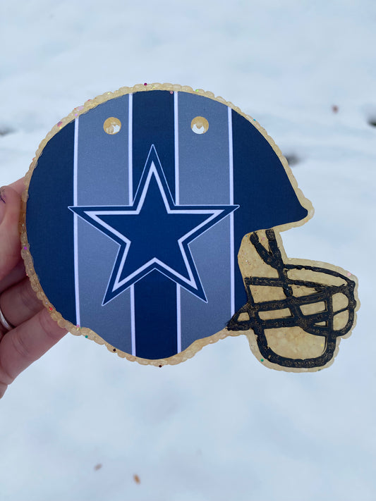 Cowboy Football Helmet Freshie