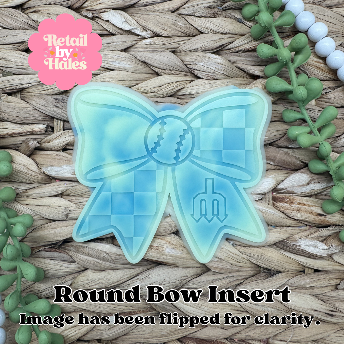 Seattle Mariners Baseball Bow Insert Freshie Mold