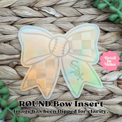 Chicago White Sox Baseball Bow Insert Freshie Mold