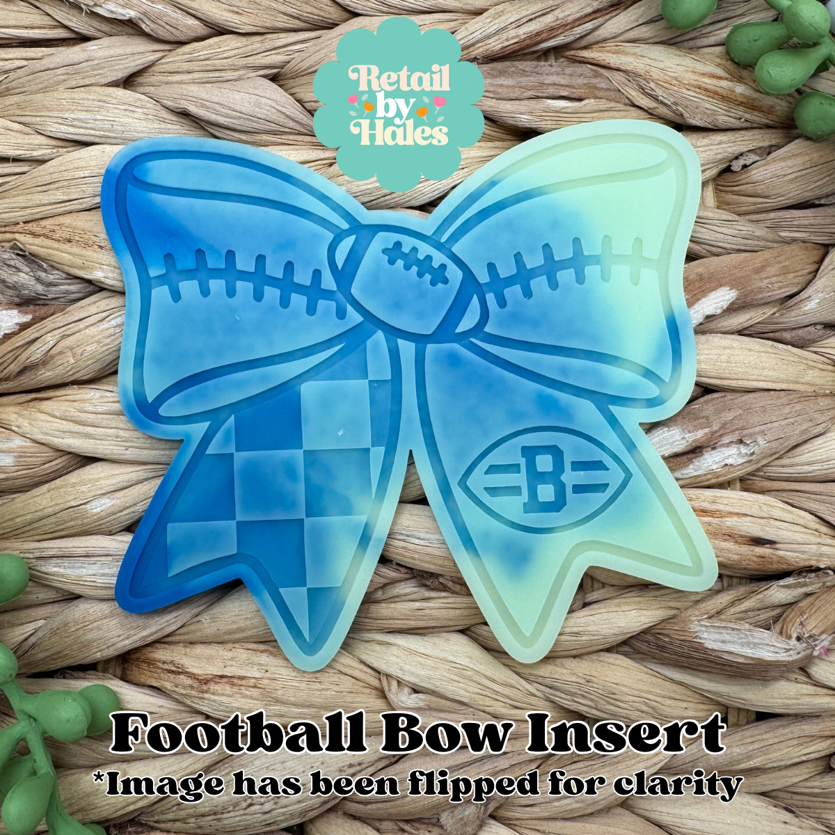 Cleveland Browns Football Bow Insert Freshie Mold