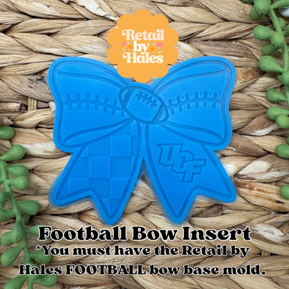 UCF University of Central Florida Football Bow Insert Freshie Mold