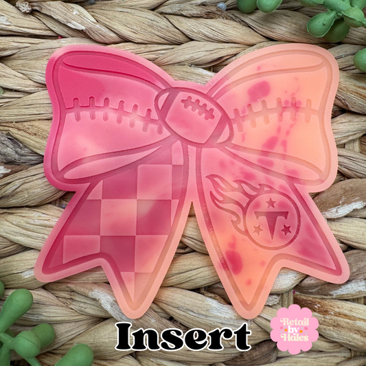 Tennessee Titans Football Bow Insert Freshie Mold