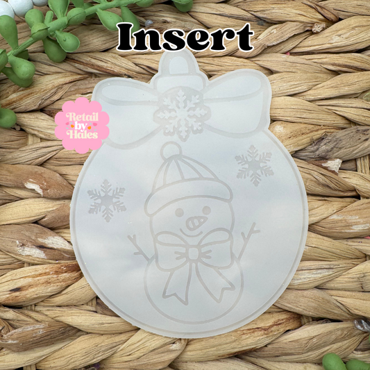 Snowman Christmas Ornament Insert Mold