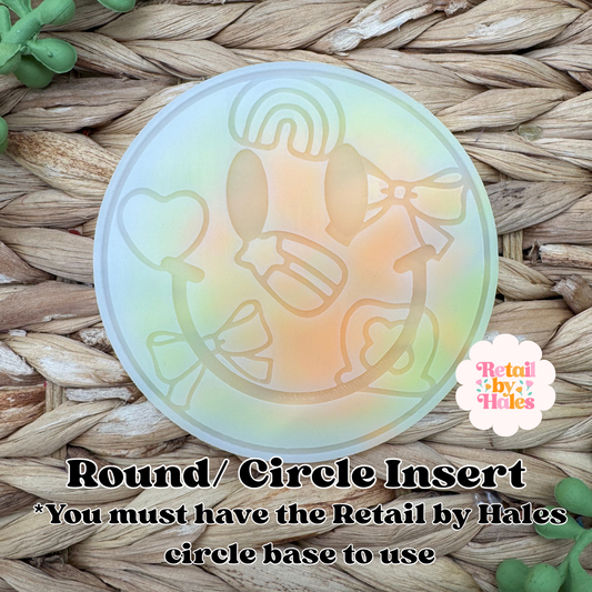 Lucky Charms St. Patrick's Day Smile Insert for Circle Freshie Mold