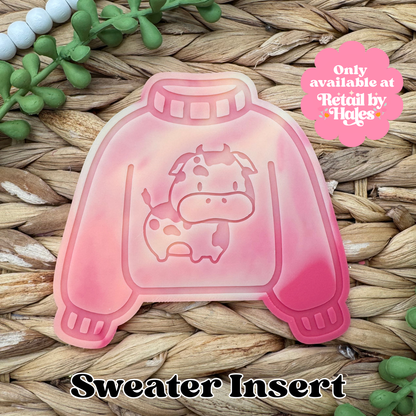 Cow Sweater Insert Freshie Mold