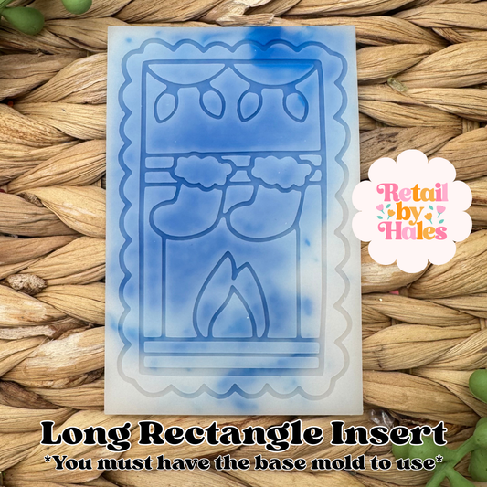 Christmas Stockings LONG RECTANGLE Insert Freshie Mold