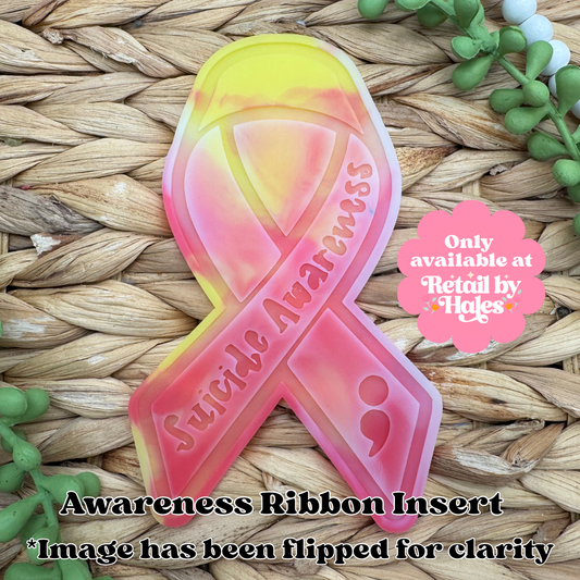 Suicide Awareness Ribbon Insert Freshie Mold