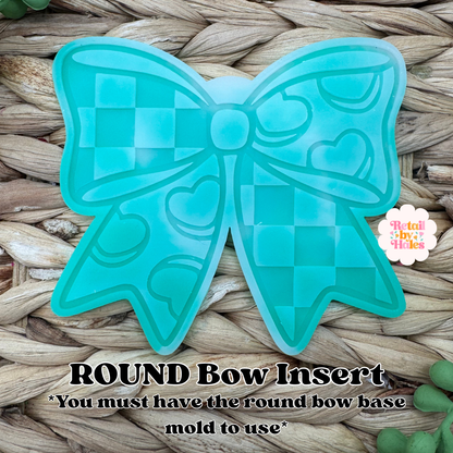 Conversation Heart Bow Insert Freshie Mold