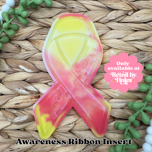 Leopard Awareness Ribbon Insert Freshie Mold