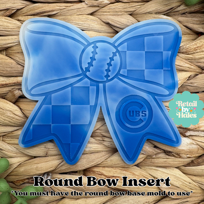 Chicago Cubs Baseball Bow Insert Freshie Mold