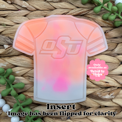 OSU Oklahoma Jersey Insert Freshie Mold