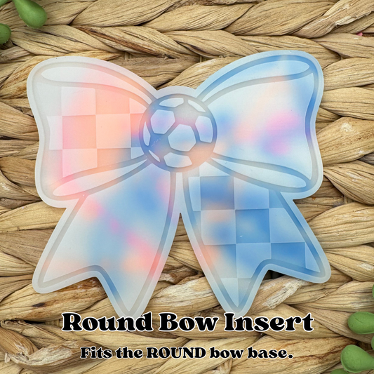 Soccer Bow Insert Freshie Mold