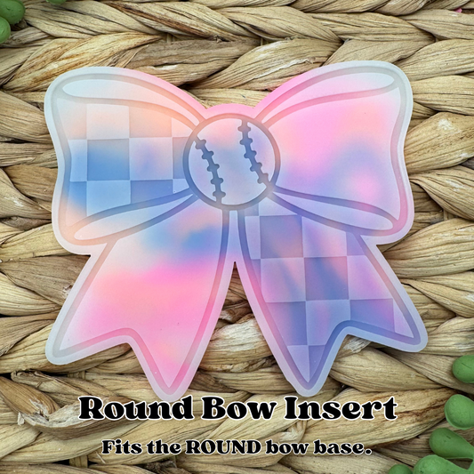 Baseball Bow Insert Freshie Mold