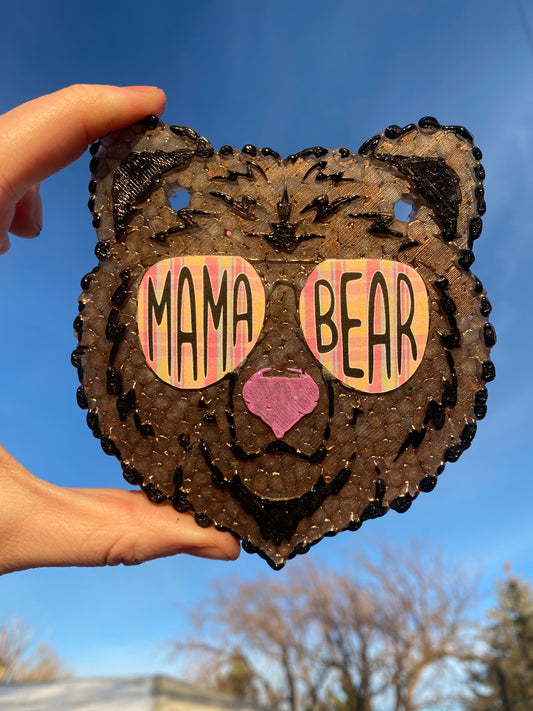 Mom Grizzly Bear- Brown Freshie