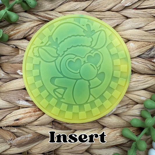 Reindeer Bubble Gum Round Insert for Circle Freshie Mold