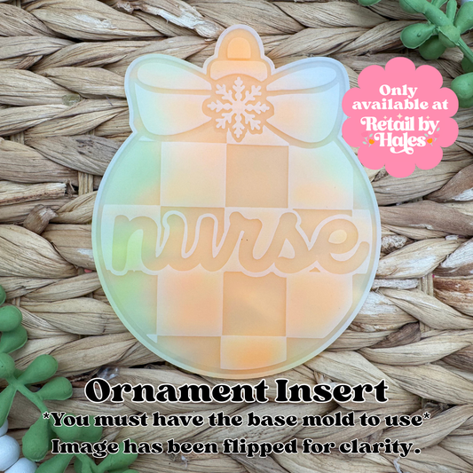 Nurse Christmas Ornament Insert Mold