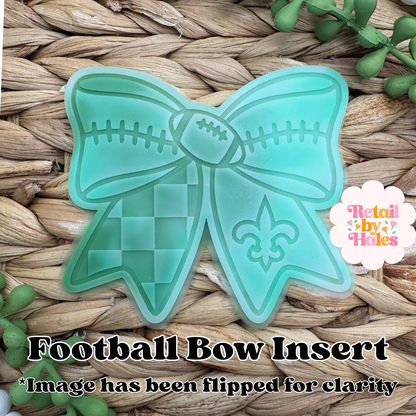 Saints Football Bow Insert Freshie Mold