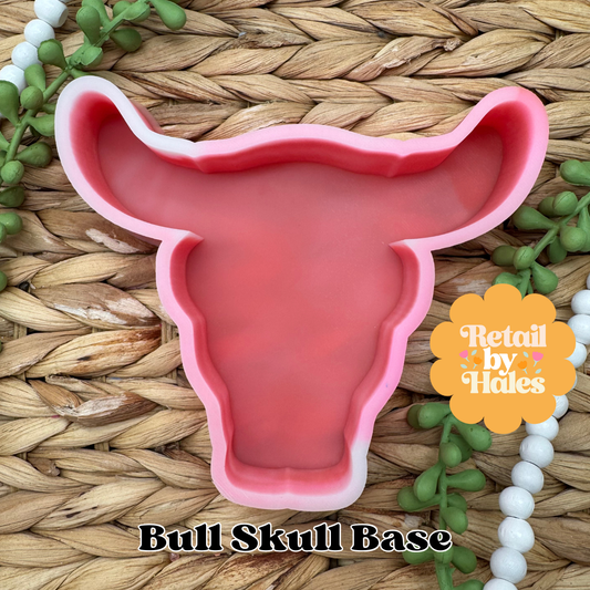 Bull Skull Base Freshie Mold