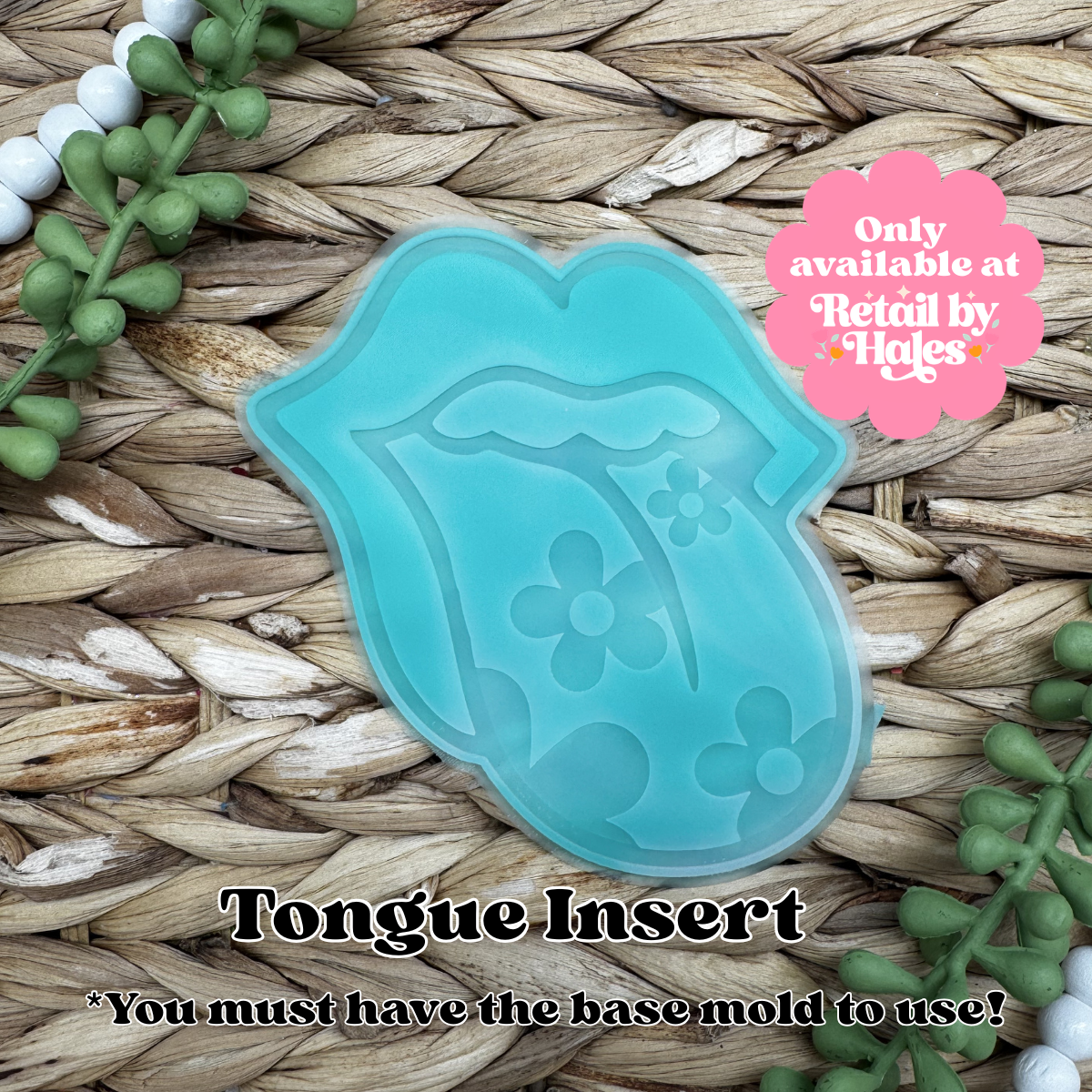 Flowers Tongue INSERT Freshie Mold