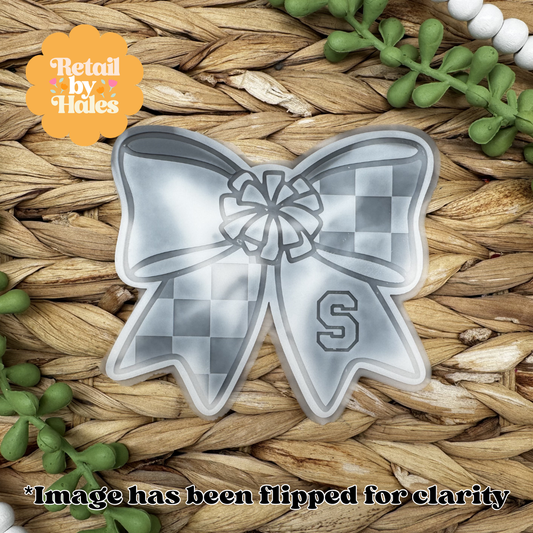 Varsity S Cheer Bow Insert Freshie Mold