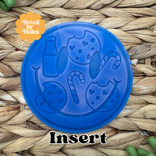 Milk and Cookies Smile Insert for Circle Freshie Mold
