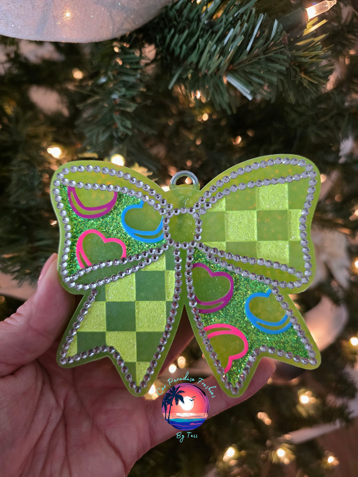 Conversation Heart Bow Insert Freshie Mold