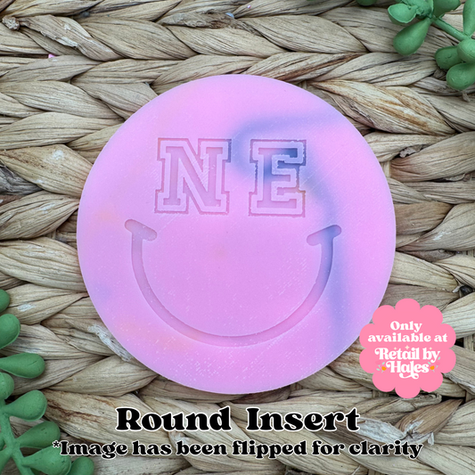 Nebraska State Smile Round Insert for Circle Freshie Mold
