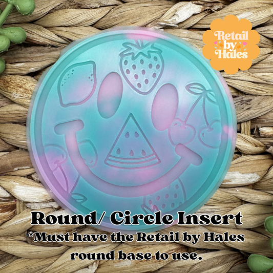 Fruit Smile Round Insert for Circle Freshie Mold