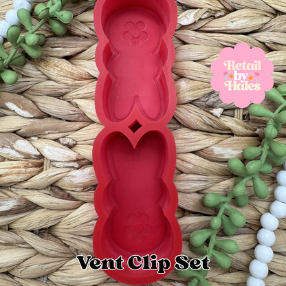 Peep Flower Booty Vent Clip Freshie Mold for easter, car freshie designs oven safe silicone cross mold for resin cross easter mold for bath bombs, easter freshie