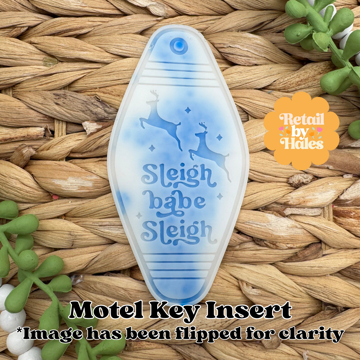 Sleigh Babe Sleigh Motel Key Insert Freshie Mold