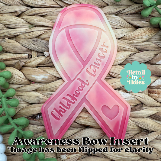 Childhood Cancer Awareness Ribbon Insert Freshie Mold