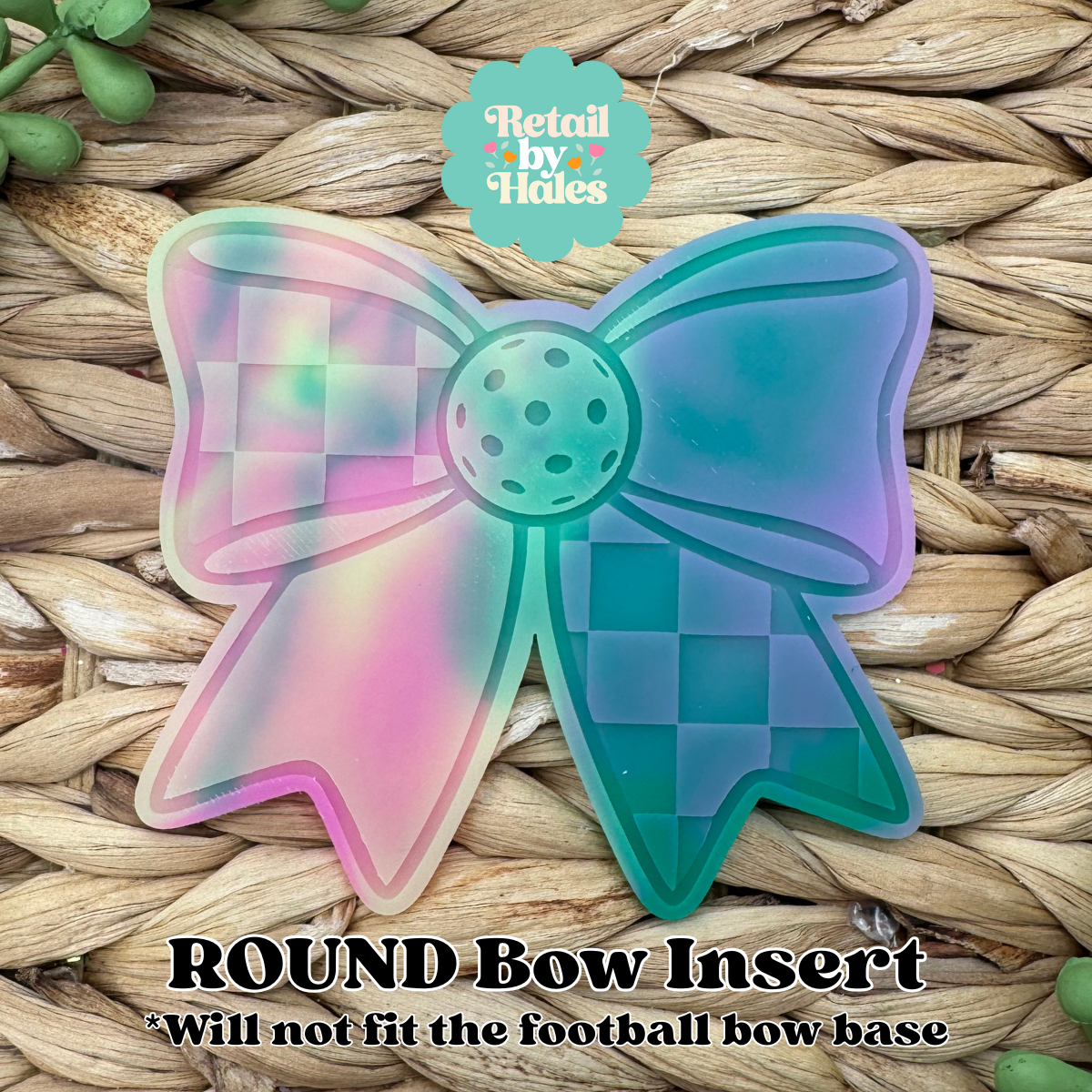 Pickleball Bow Insert Freshie Mold