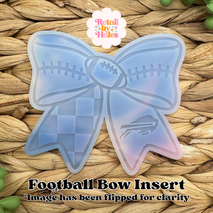 Buffalo Bills Football Bow Insert Freshie Mold